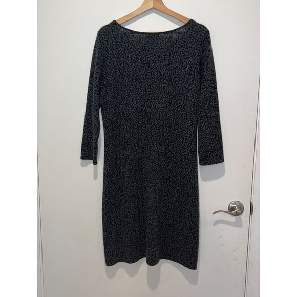 Charter Club 100% Cashmere  Womens XL Black & Gray Sweater midi Dress  Textured - Picture 4 of 7